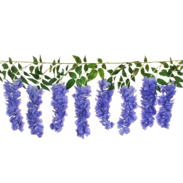 WISTERIA GARLAND LAVANDA CM173